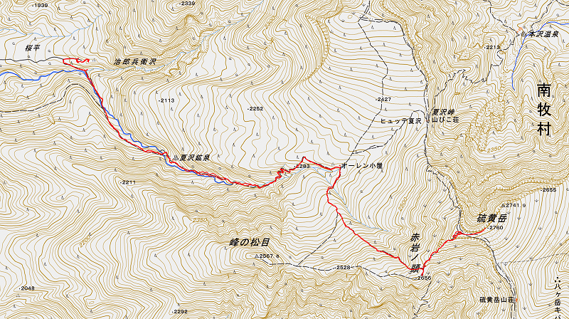 硫黄岳 2020年11月29日