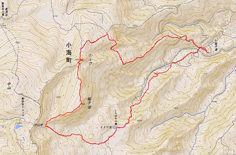 みどり池 稲子岳 にゅう 2025年11月2日
